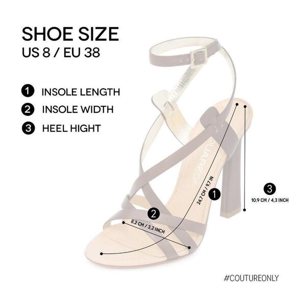 New DSQUARED2 Sandals Women US 8 Brown Leather Stiletto Pump Ankle Strap Shoes - Picture 3 of 16